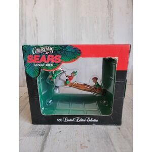 Vintage sears Mr Christmas elf Hammer ornament Xmas unique